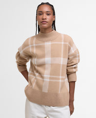 Harriet Tartan High-Neck Jumper