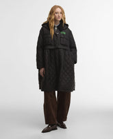 Barbour x GANNI Peplum Longline Quilted Jacket