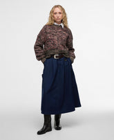 Saima Denim Midi Skirt