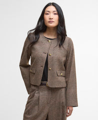 Corina Collarless Tailored Jacket