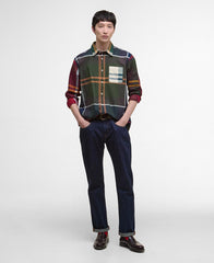 Patchwork Oversized Tartan Shirt