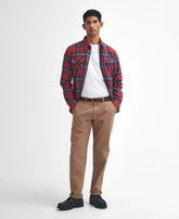 Washed Stretch Tailored Trousers