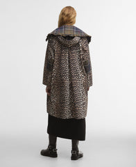 Barbour x GANNI Leopard Print Waterproof Parka Jacket