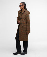 Melody Check Wool Duffle Coat