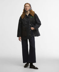 Barbour x GANNI Waxed Duffle Coat
