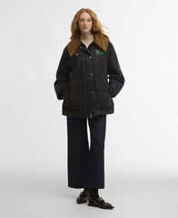 Barbour x GANNI Waxed Duffle Coat