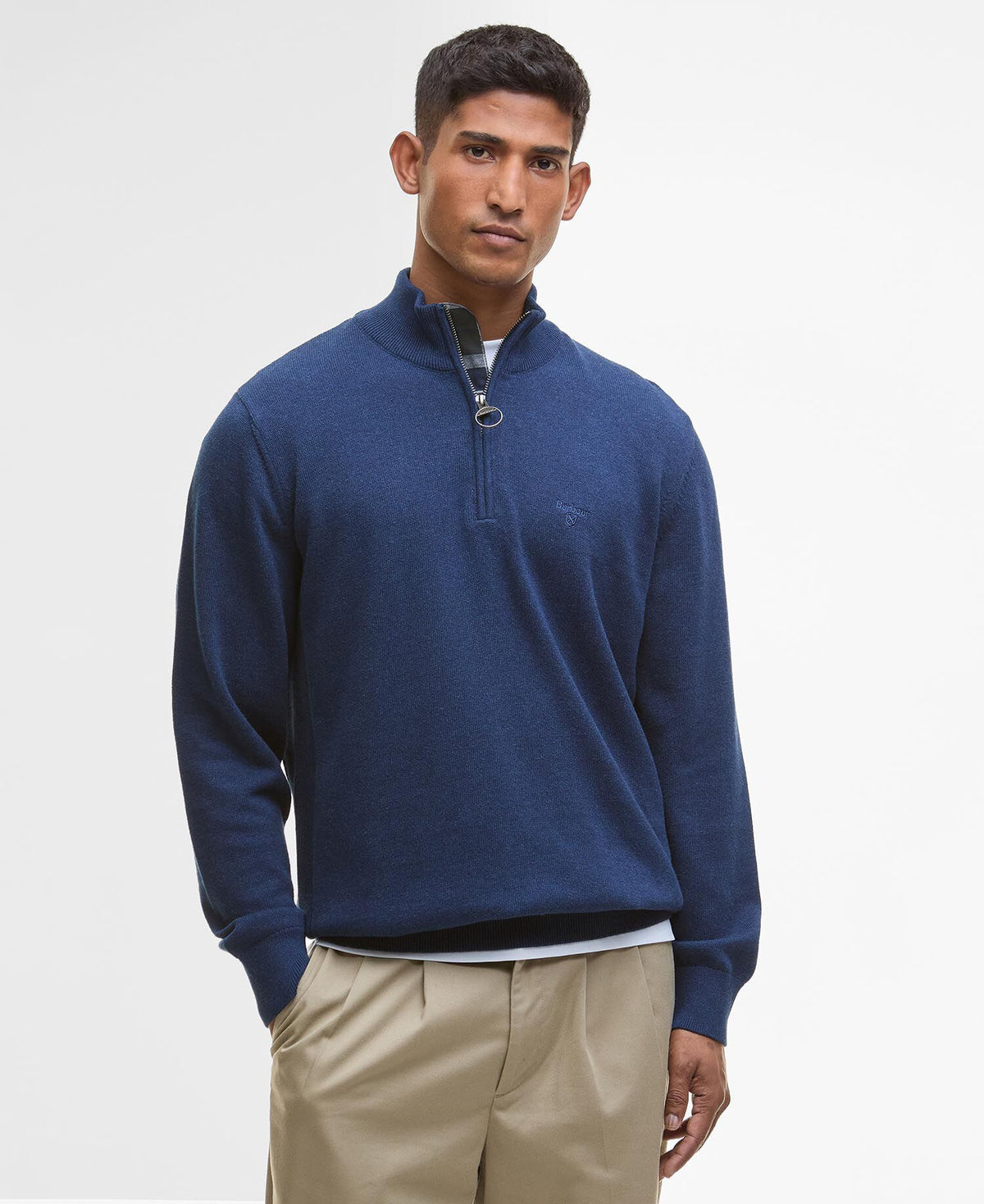 Cotton Half-Zip Jumper