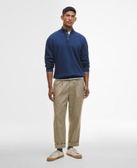 Cotton Half-Zip Jumper