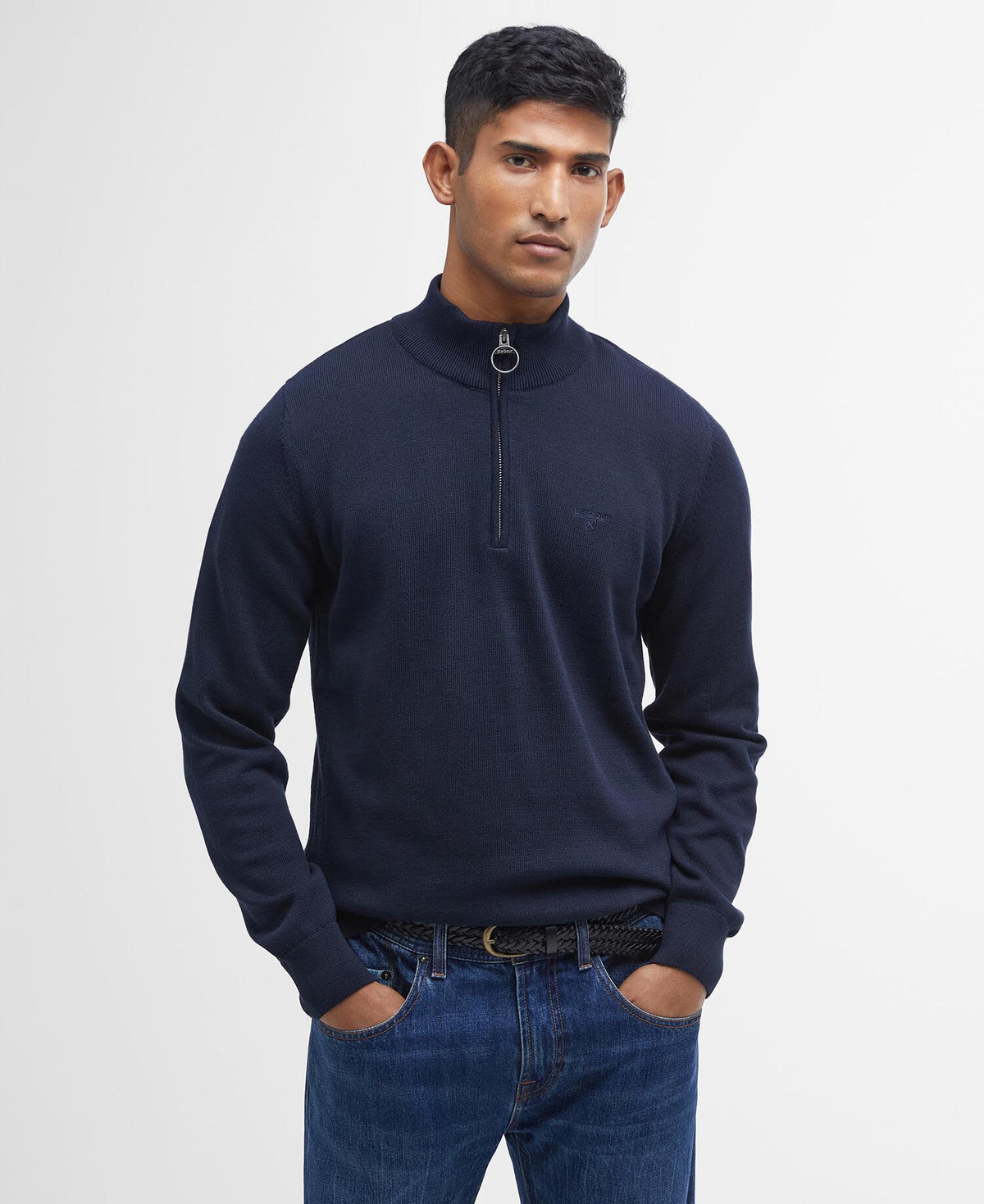 Cotton Half-Zip Jumper
