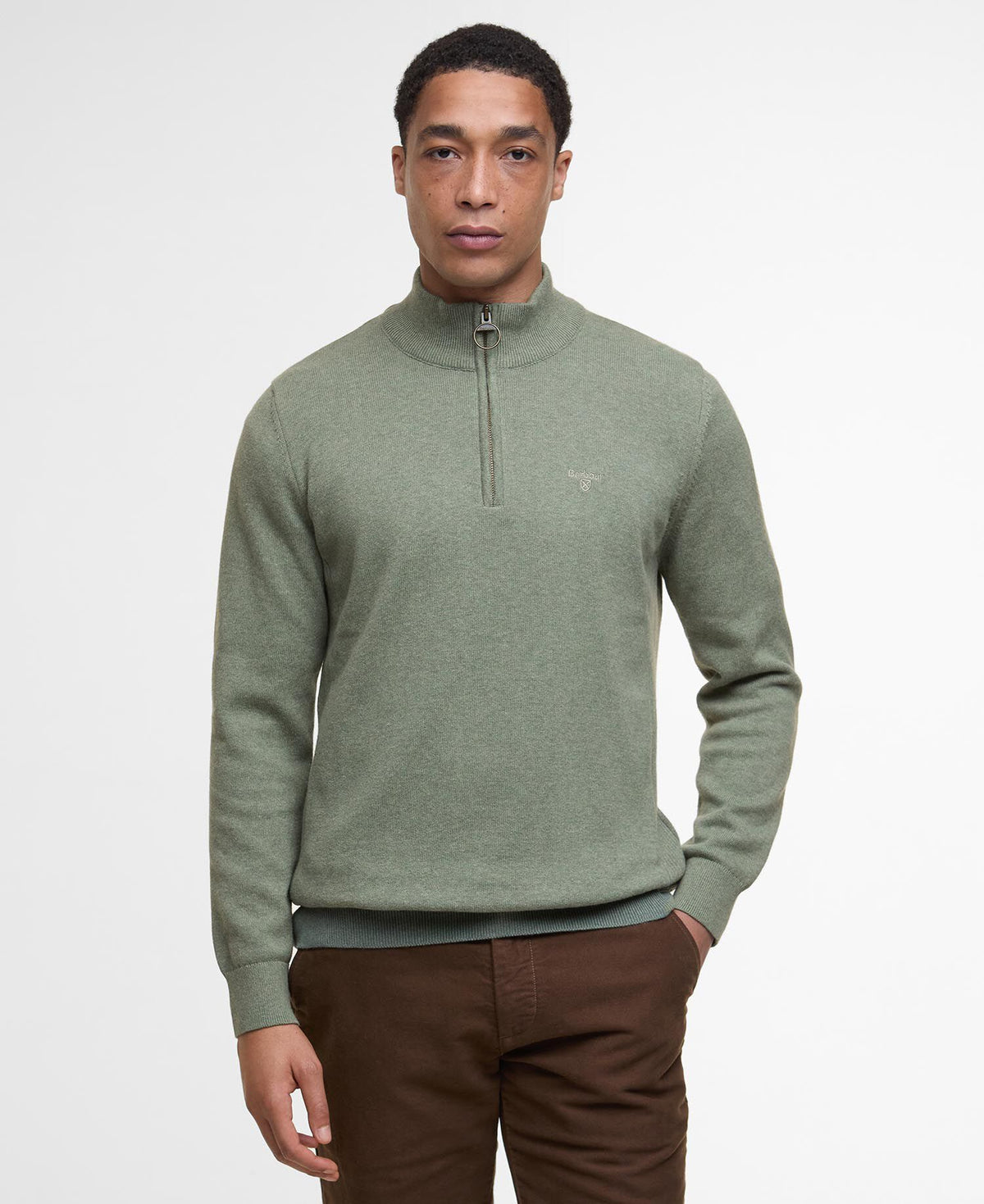 Cotton Half-Zip Jumper