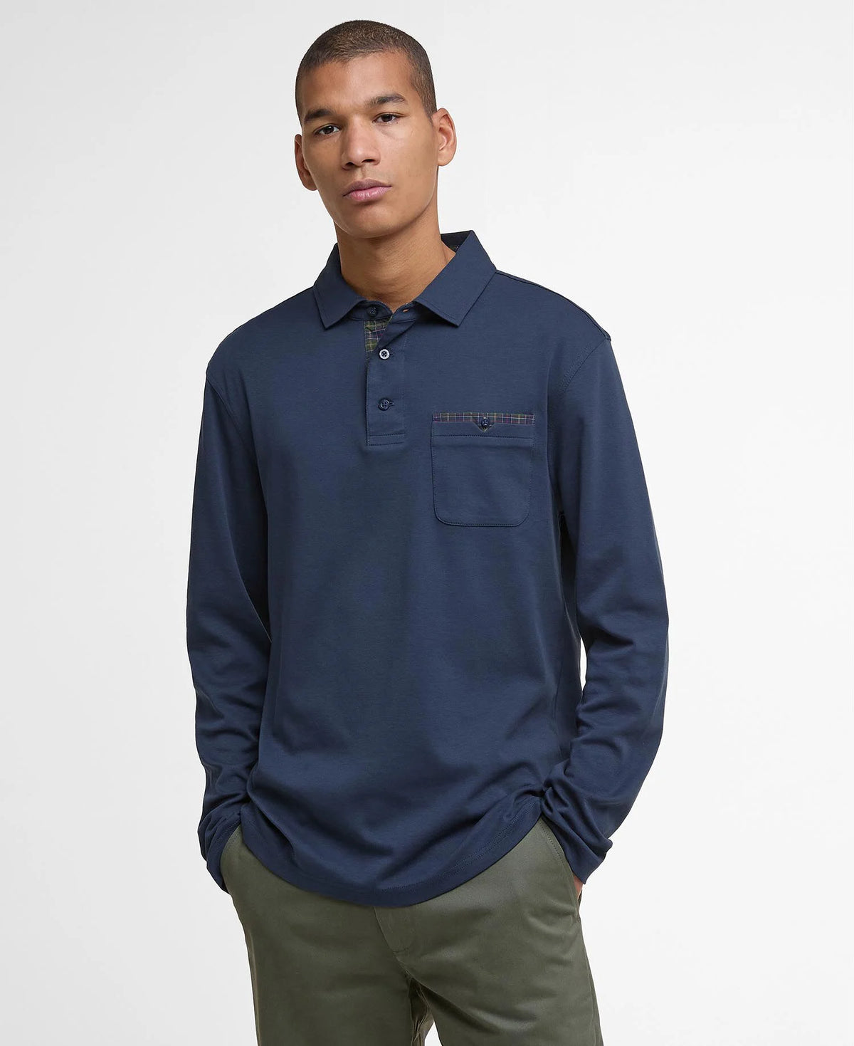 Corpatch Tailored Long-Sleeved Polo Shirt