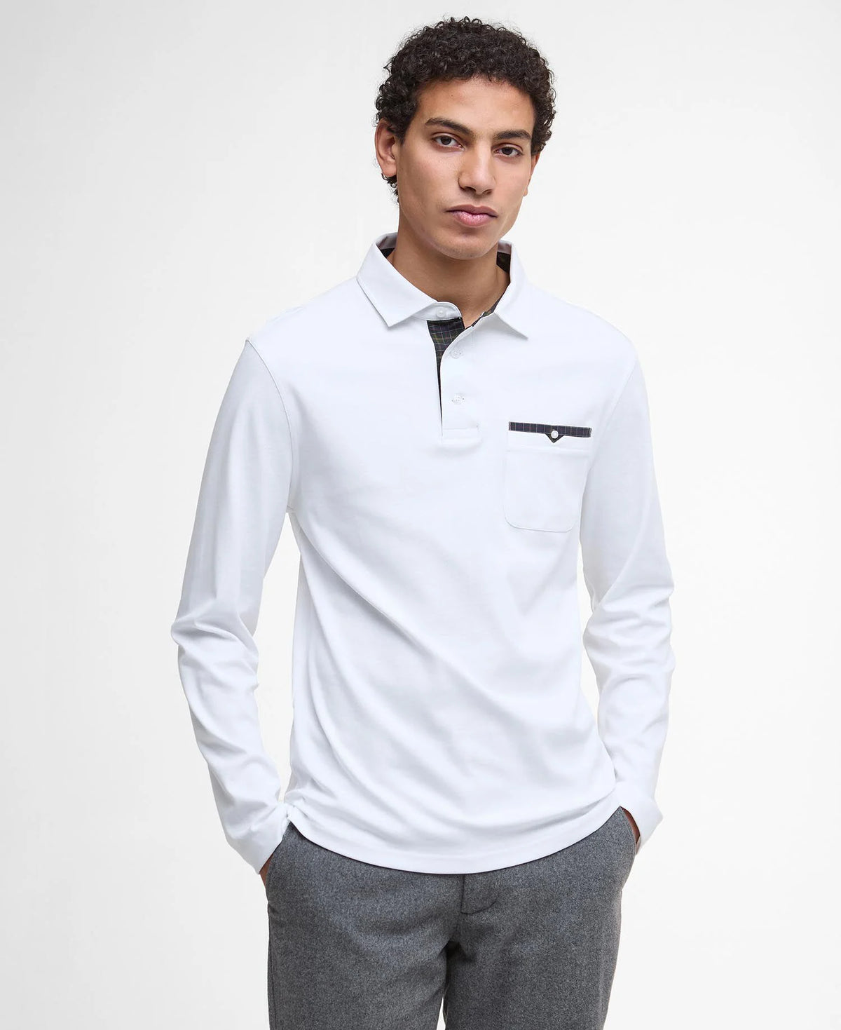 Corpatch Tailored Long-Sleeved Polo Shirt