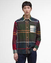 Patchwork Oversized Tartan Shirt